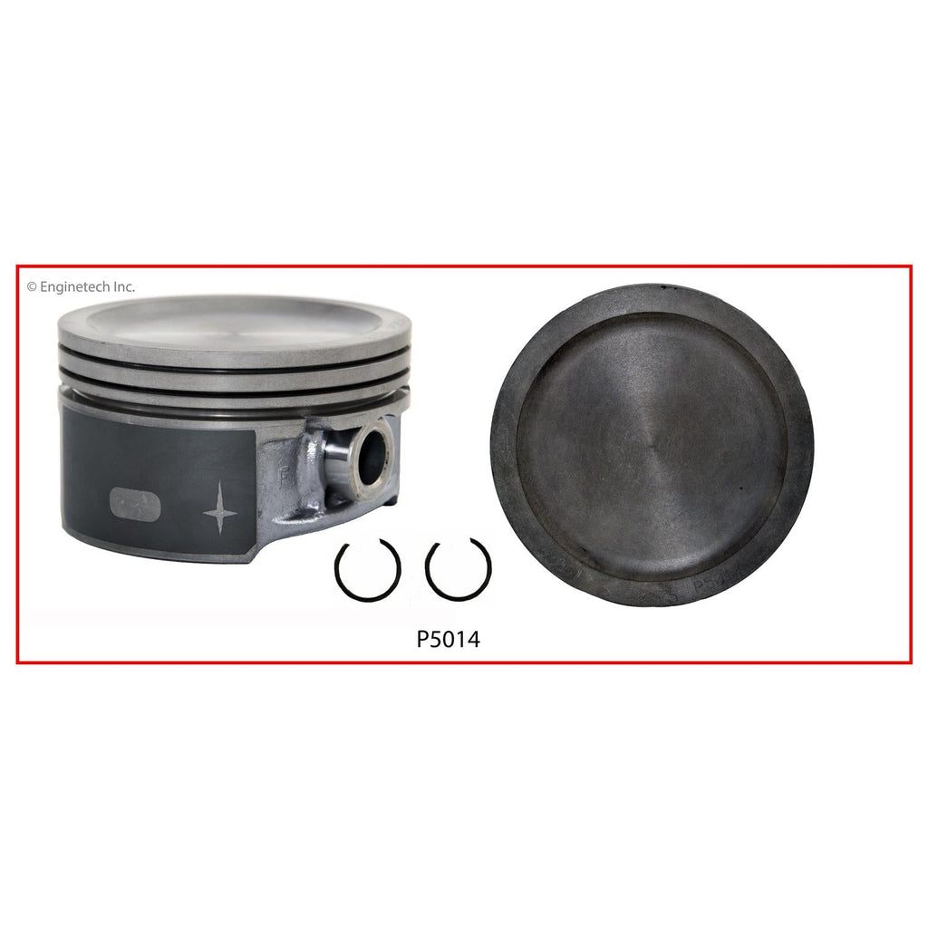 Enginetech P5014(8).75 Engine Piston Set Without Rings for Ford E-350 Super Duty and F-150 Heritage