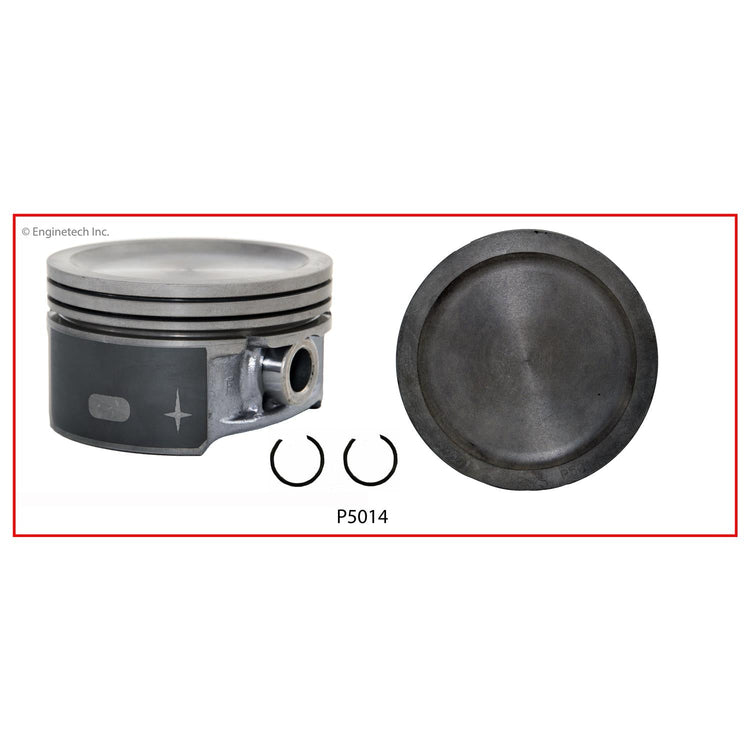 Enginetech P5014(8).50 Engine Piston Set Without Rings for Ford E-350 Super Duty and F-150 Heritage
