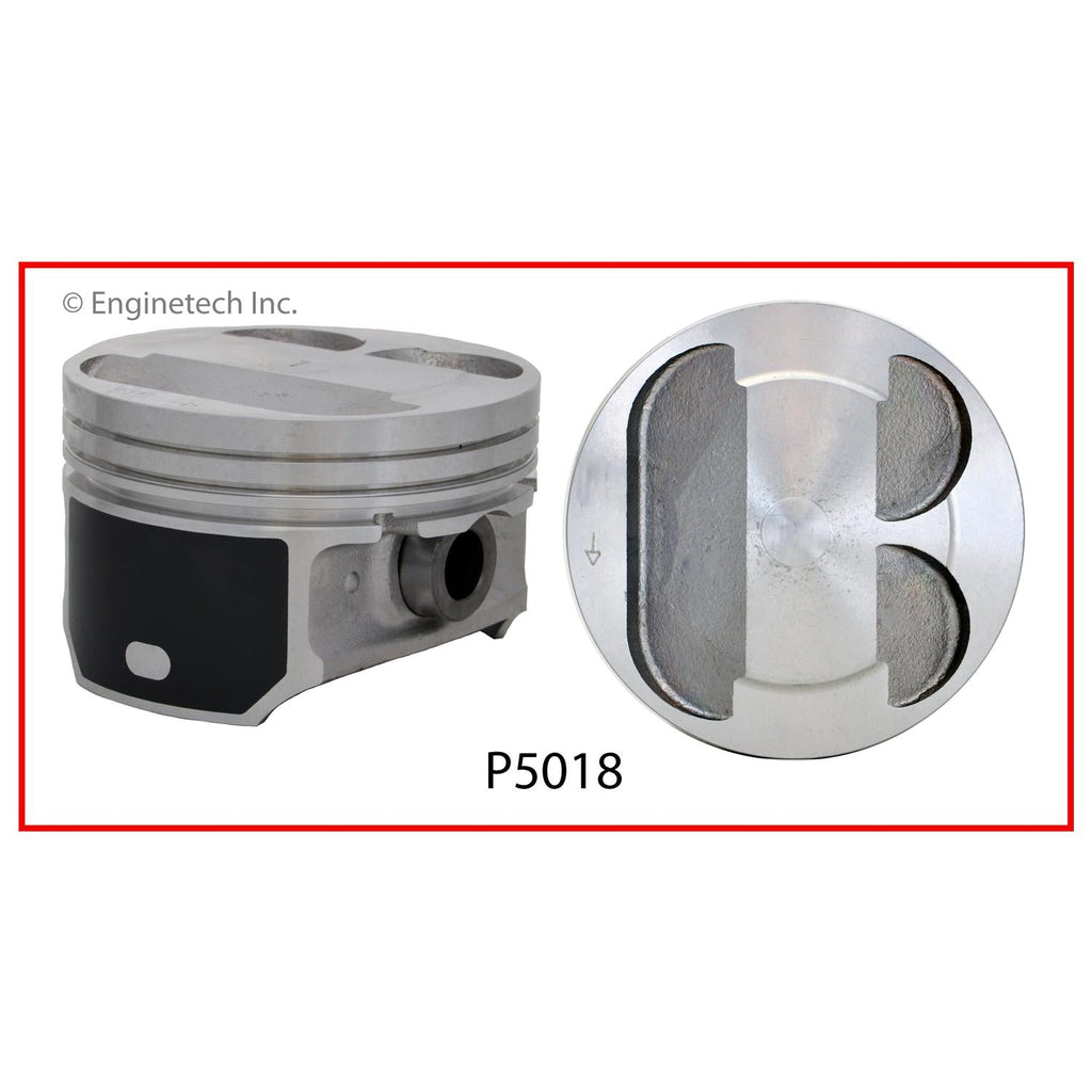 Enginetech P5018(1)STD Engine Single Piston Without Rings for Ford and Mazda Vehicles