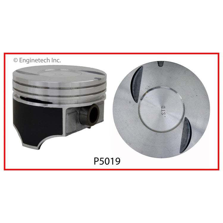 Enginetech P5019(1)060 Engine Single Piston Without Rings for Chevy C/K Series (1984-1990)