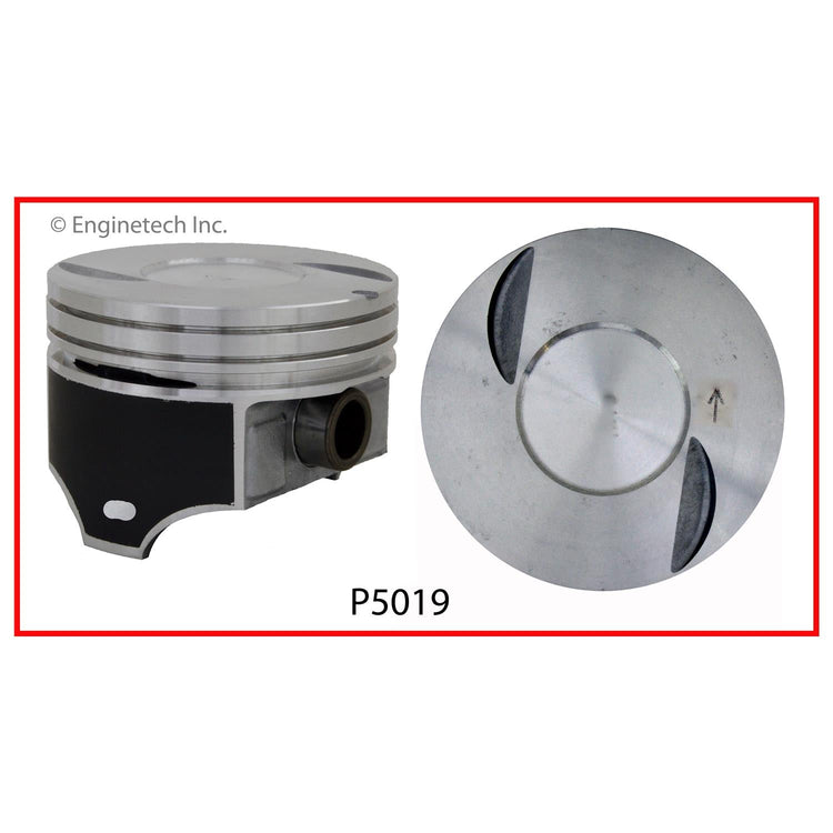 Enginetech P5019(8)060 Engine Piston Set Without Rings for Chevy C/K Series (1984-1990)