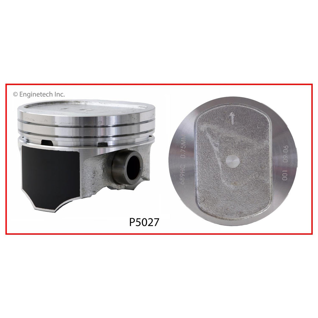 Enginetech P5027(8)040 Engine Piston Set Without Rings for Dodge Ramcharger and B-Series Models