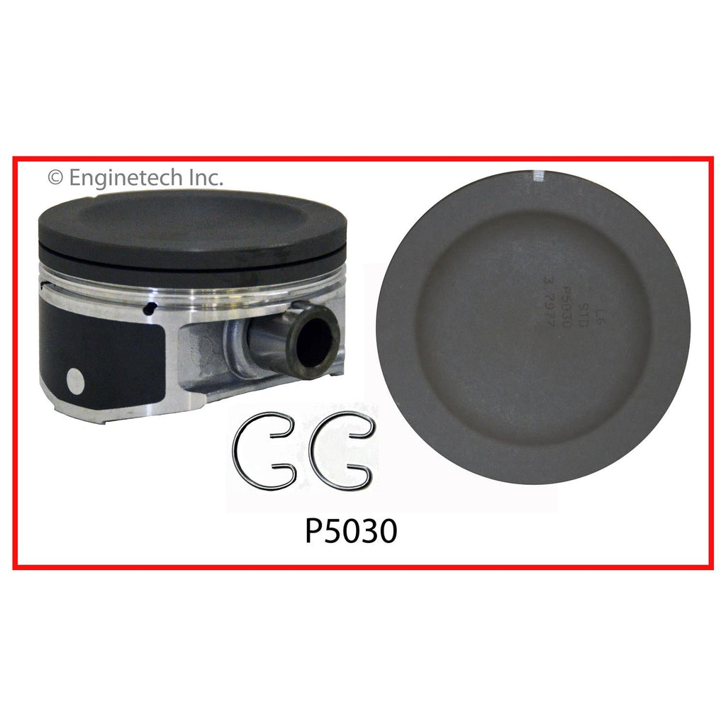Enginetech P5030(1)STD Engine Single Piston Without Rings for 2004-2006 GM Vehicles