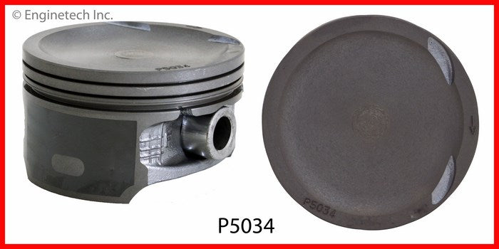 Enginetech P5034(4)STD Engine Piston Set Without Rings for Mazda and Ford Vehicles