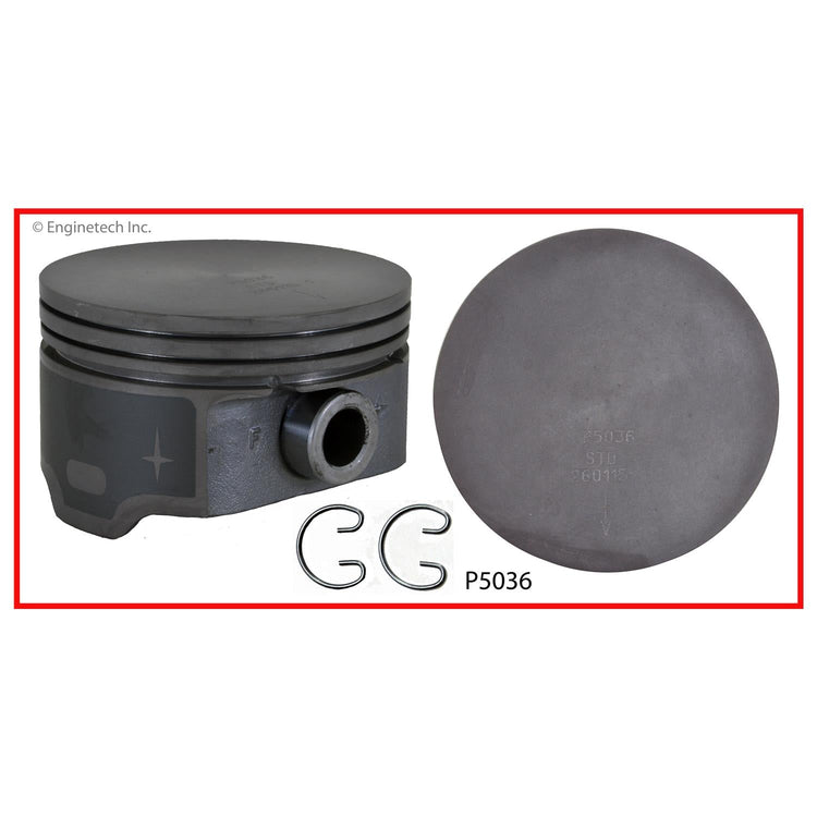 Enginetech P5036(1)STD Single Piston Without Rings for GMC Envoy, Chevrolet Trailblazer, Silverado & More