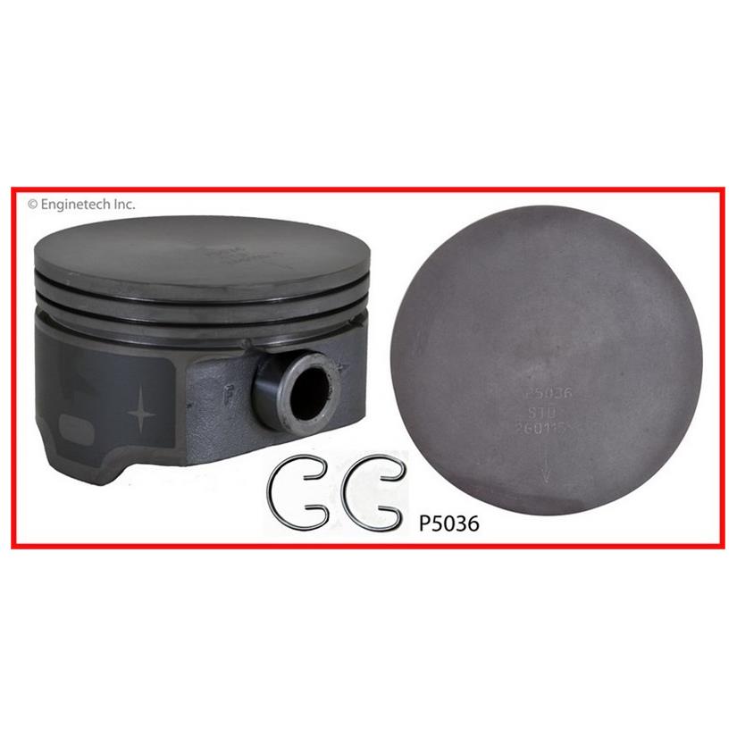Enginetech P5036(8)STD Engine Piston Set Without Rings for GMC and Chevrolet SUVs