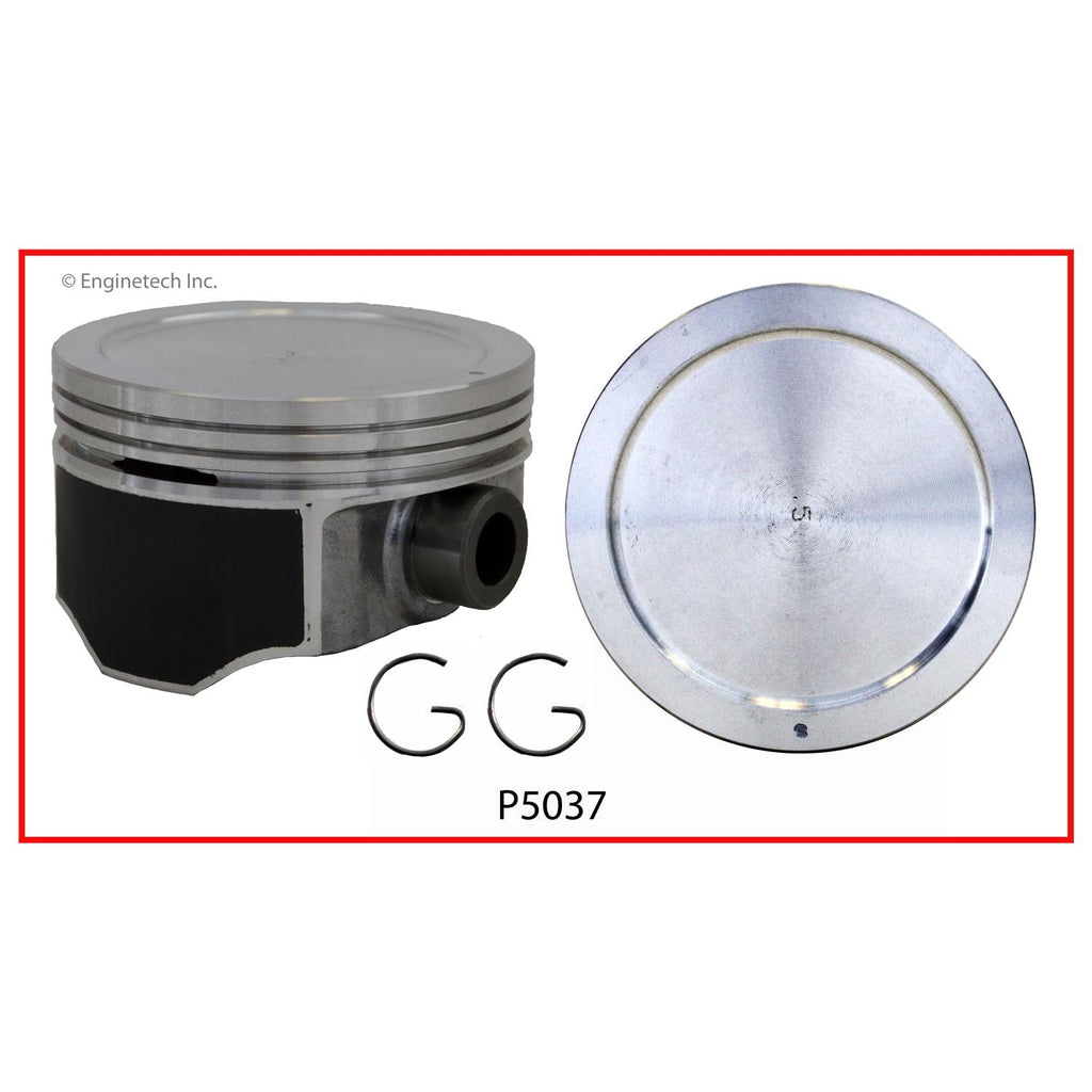 Enginetech P5037(1).50 Engine Single Piston Without Rings for GMC and Chevrolet Vehicles
