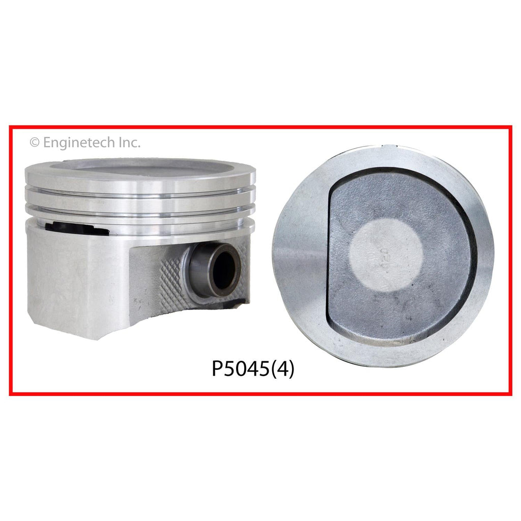 Enginetech Piston Set Without Rings for 4.0 Inch Bore Engines