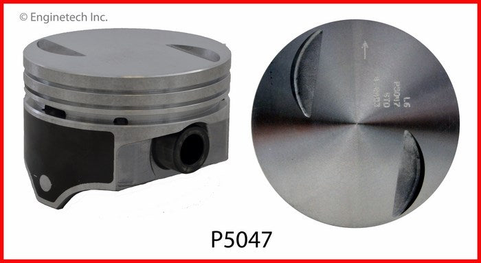 Enginetech P5047(8)030 Engine Piston Set Without Rings for Chevrolet Classic Models
