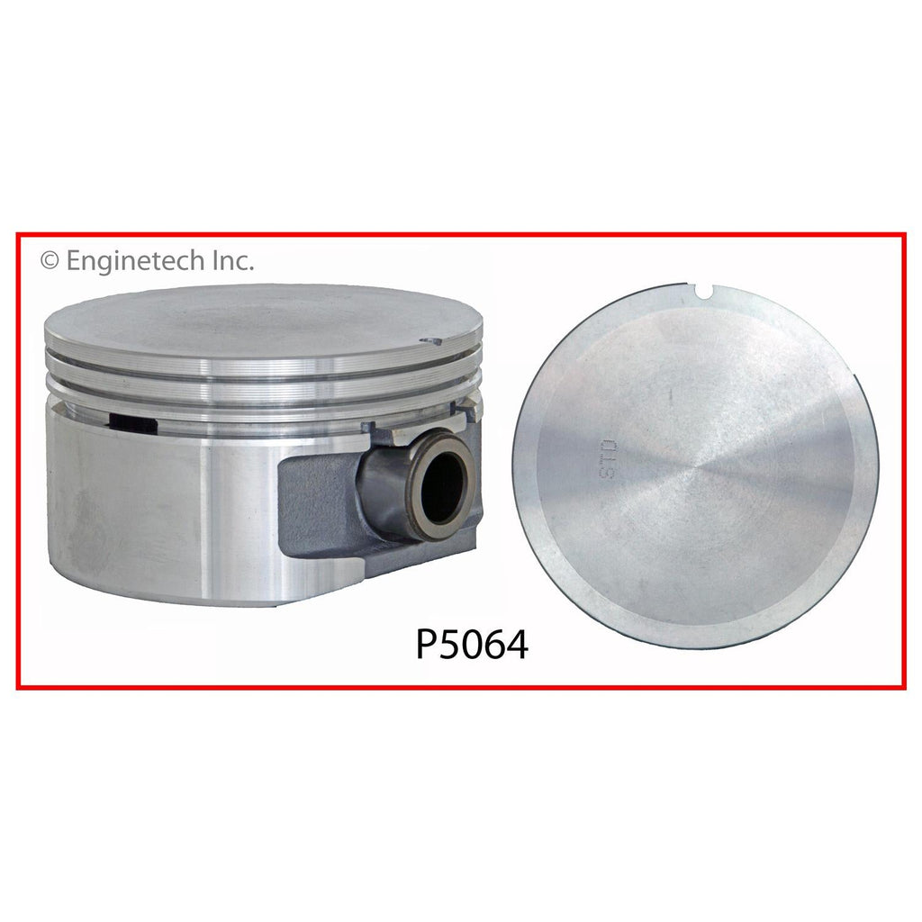 Enginetech P5064(6).50 Engine Piston Set Without Rings for Saturn and Cadillac Vehicles