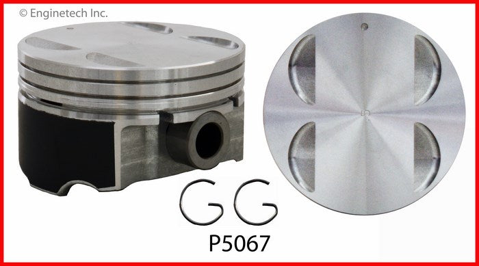 Enginetech P5067(6)STD Engine Piston Set Without Rings for Chevy & Buick 2012-2006