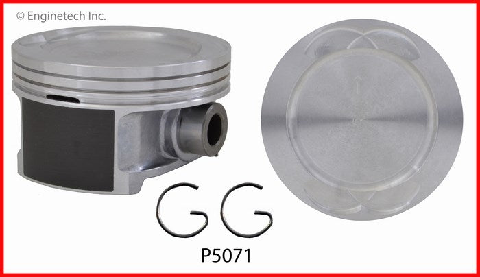 Enginetech P5071(6).50 Engine Piston Set Without Rings for Select GM and Saturn Models