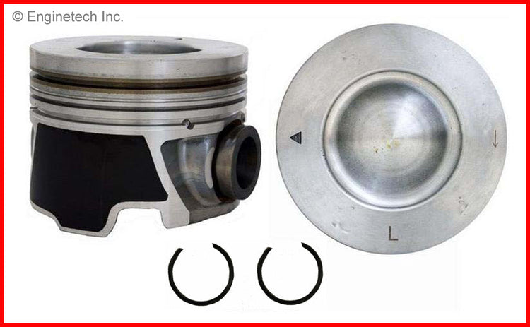 Enginetech P5075(8)100 Engine Piston Set Without Rings for Chevy Silverado, GMC Sierra, Hummer H1