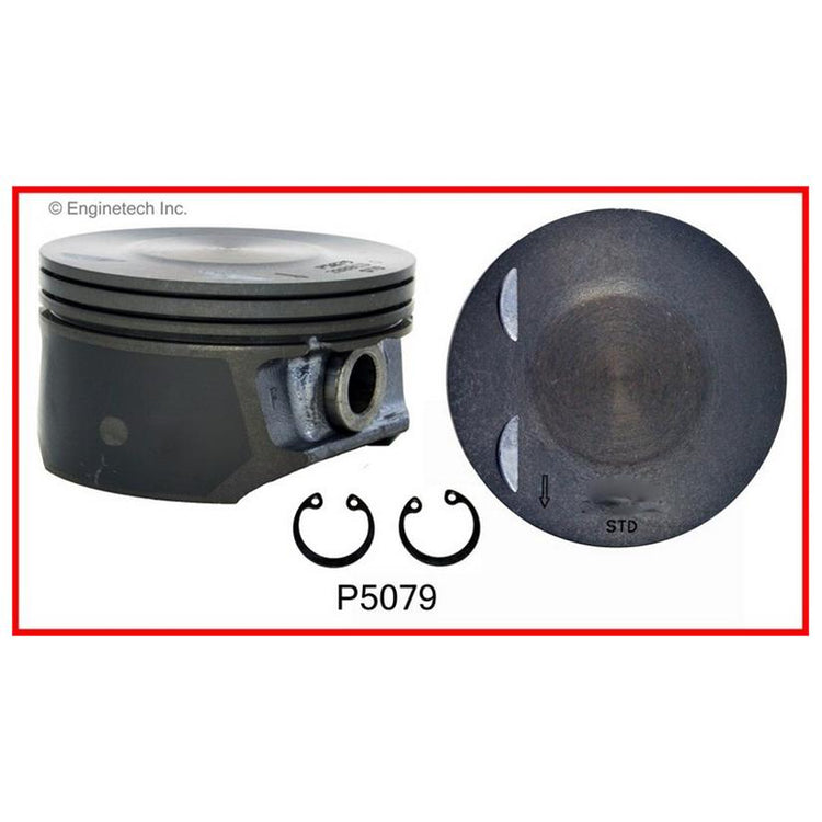 Enginetech P5079(4).50 Engine Piston Set Without Rings for Chevrolet Colorado and GMC Canyon