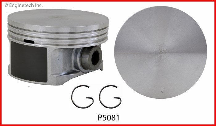 Enginetech P5081(8).50 Engine Piston Set Without Rings for 2004 Cadillac CTS