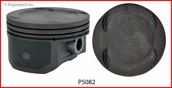 Enginetech P5082(4)STD Engine Piston Set Without Rings for Chrysler, Dodge, Jeep (2012-2013 Models)