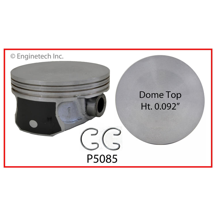Enginetech P5085(8).50 Engine Piston Set Without Rings for Chrysler and Dodge Models