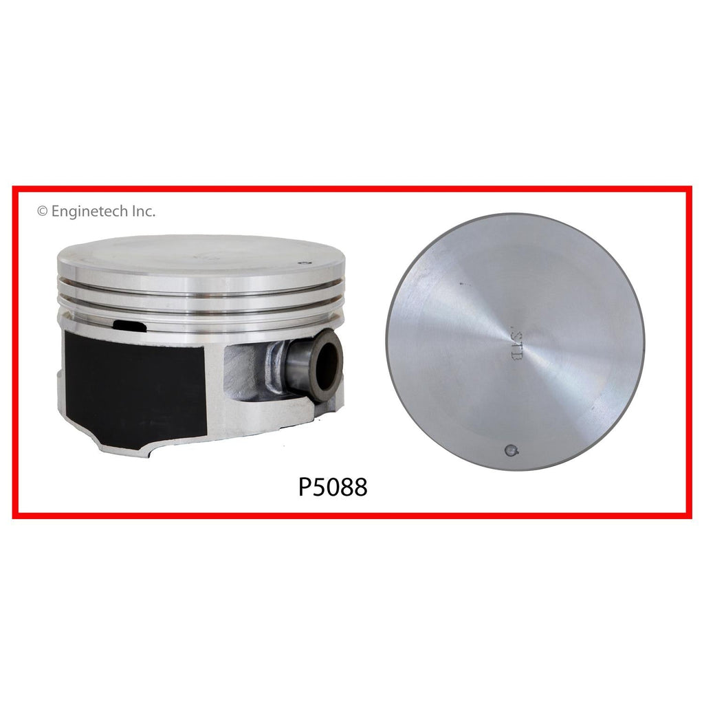 Enginetech P5088(8).50 Engine Piston Set Without Rings for Ford and Lincoln Vehicles
