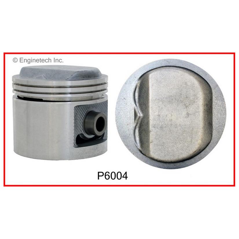 Enginetech P6004(8)060 Engine Piston Set Without Rings for Buick Models
