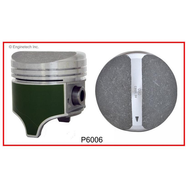 Enginetech P6006(8)030 Engine Piston Set Without Rings for Chevrolet Classic Models