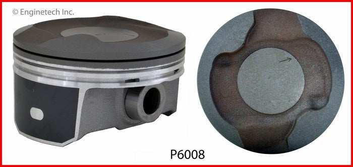 Enginetech P6008(8).50 Engine Piston Set Without Rings for Dodge Ram, Durango, Jeep Models
