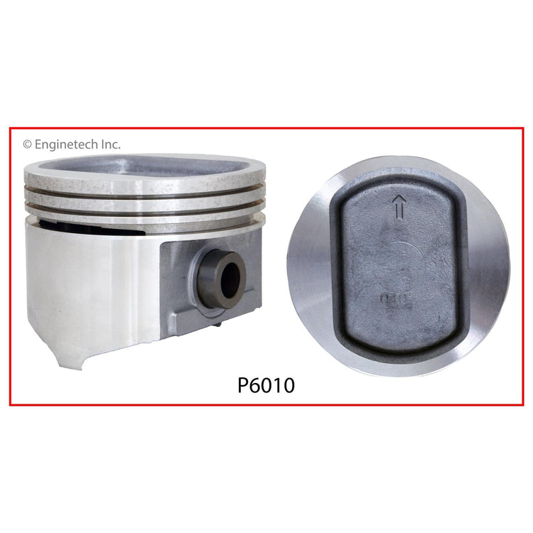 Enginetech P6010(8)030 Engine Piston Set Without Rings for Cadillac Eldorado (1970-1973)