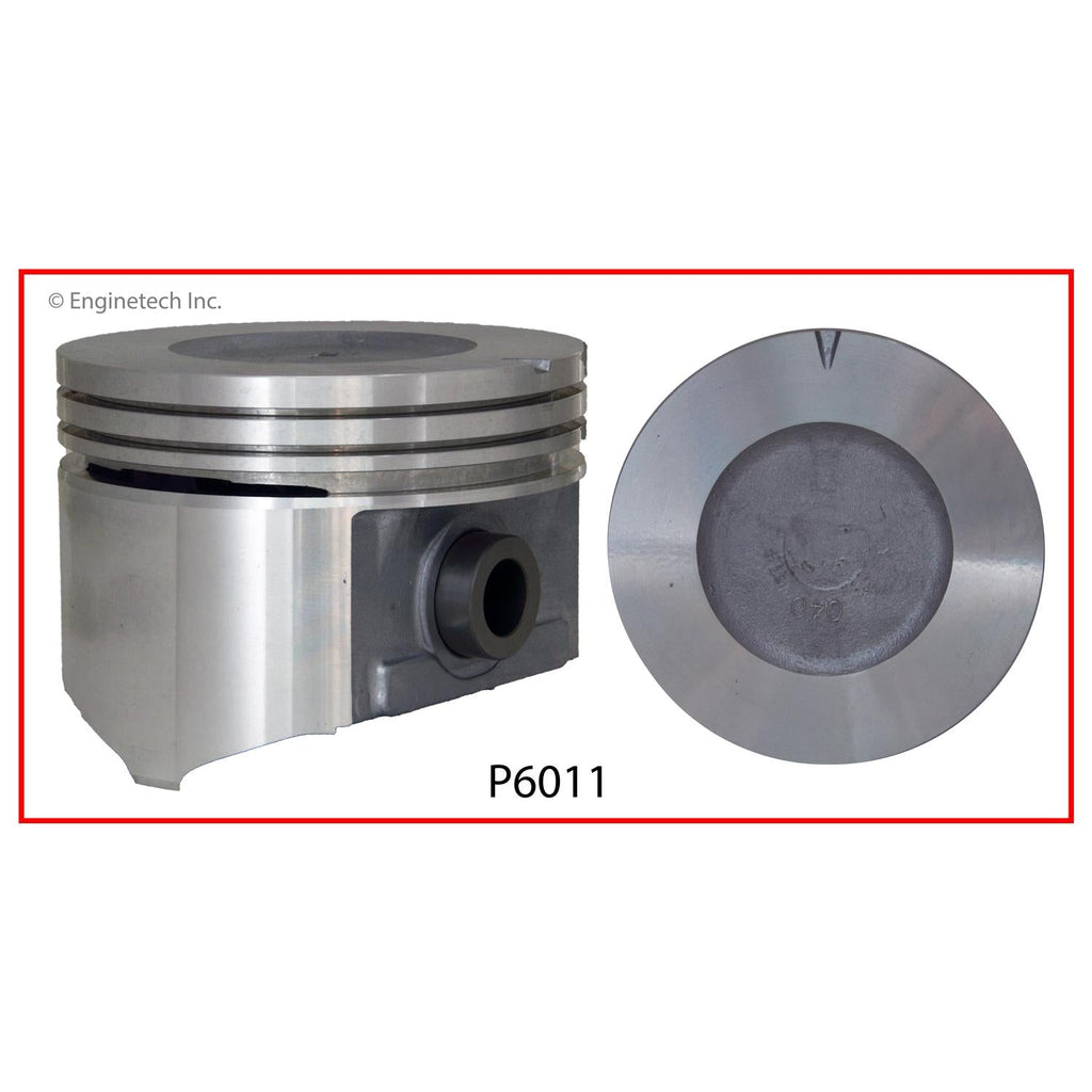 Enginetech P6011(8)030 Engine Piston Set without Rings for Cadillac 1974-1976