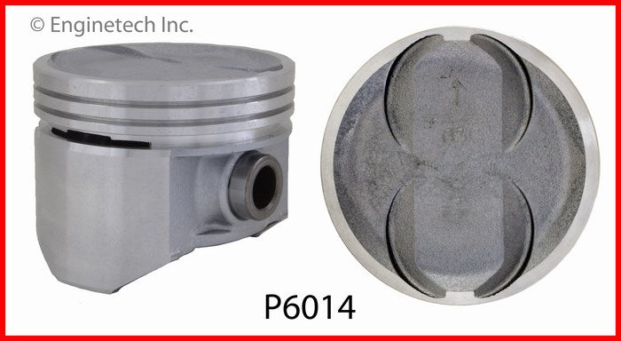 Enginetech P6014(8)030 Engine Piston Set Without Rings for 1970-1974 American Motors Vehicles