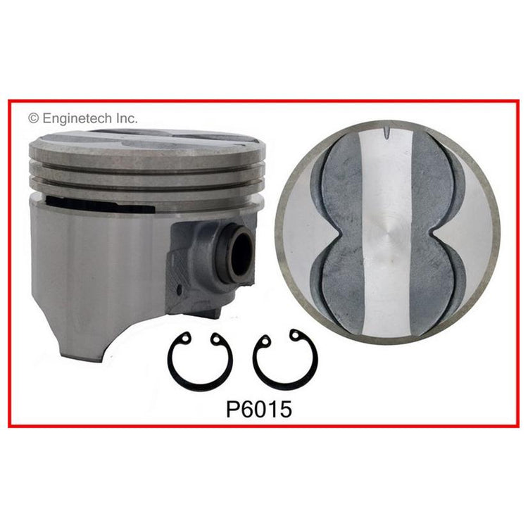 Enginetech P6015(8)040 Engine Piston Set Without Rings for Classic Dodge and Plymouth Models