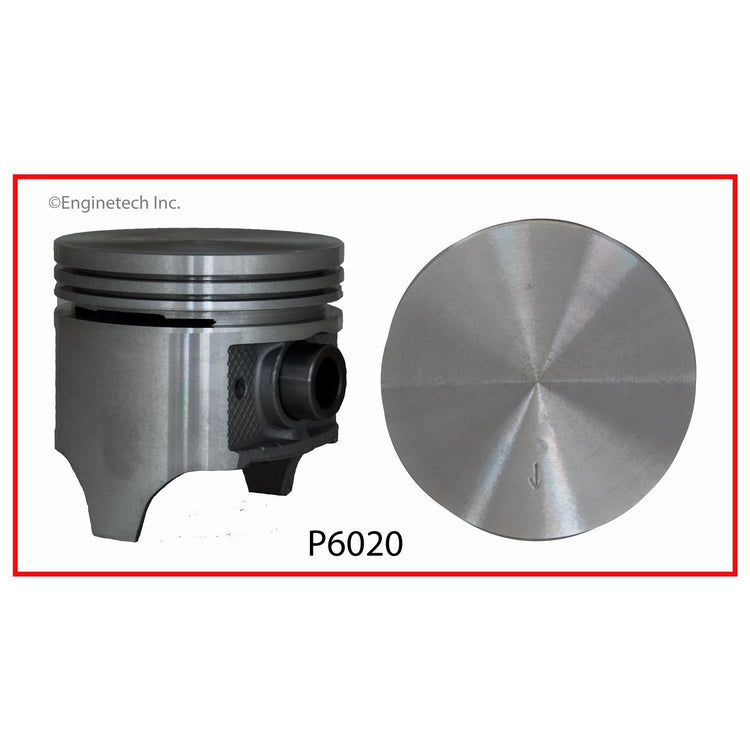 Enginetech P6020(6)060 Engine Piston Set Without Rings for 1961-1966 Ford P-100 and P-350 Trucks
