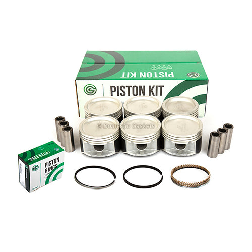 Pistons and Rings fit 96-05 Buick Chevrolet Pontiac Oldsmobile 3.4L VIN E