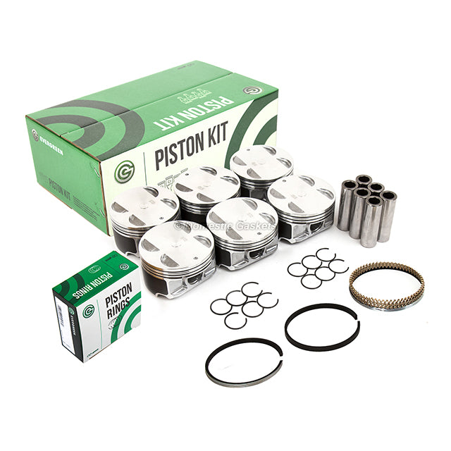 Pistons and Rings fit 04-12 Buick Cadillac Acadia GMC Pontiac Saturn 3.6L DOHC