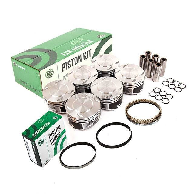 Pistons Bearings Rings Fit 96-08 Lincoln Mazda Mercury Ford Jaguar 3.0L