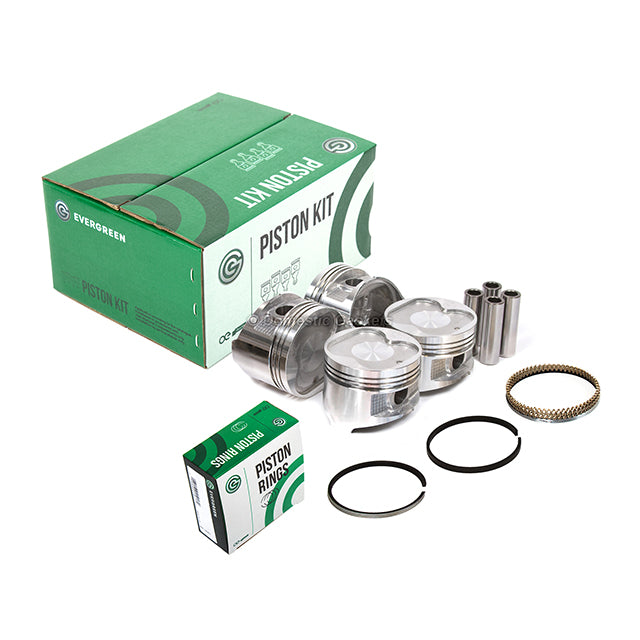Pistons Bearings Rings Fit 88-92 Geo Prizm Toyota Corolla Celica 1.6 4AFE