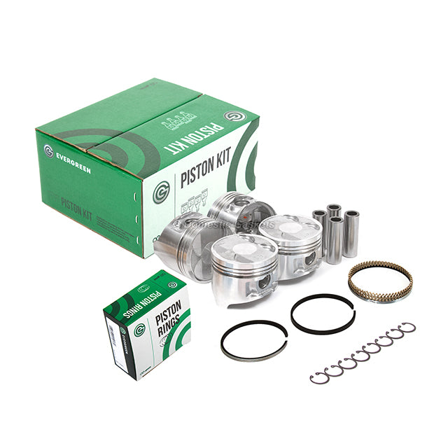 Pistons Bearings Rings Fit 88-89 Toyota Corolla Nova 1.6L DOHC 4AGE 4AGELC