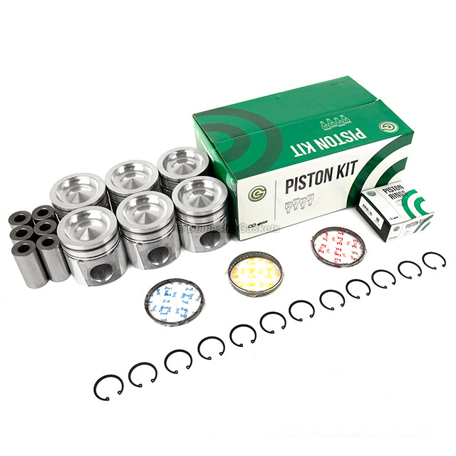 Pistons Main Rod Bearings Fit 98-02 Dodge Ram 5.9L Diesel L6 OHV 24v