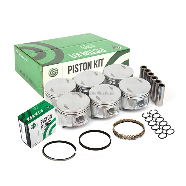 Pistons Bearings Rings Fit 84-95 Nissan 300ZX D21 Infiniti M30 3.0L VG30E