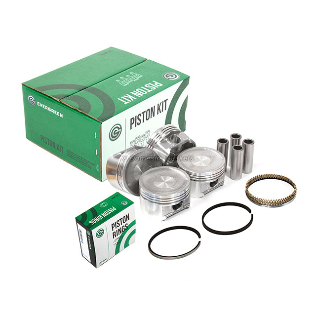 Pistons Bearings Rings Fit 01-05 Honda Civic DX LX 1.7L VTEC SOHC D17A1
