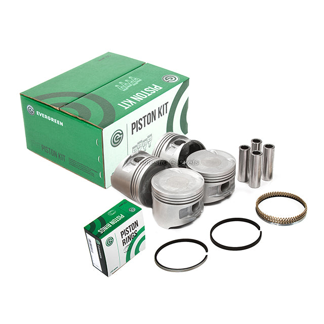 Pistons Bearings Rings Fit 89-92 Eclipse Galant Laser Sonata DOHC 2.0L 4G63
