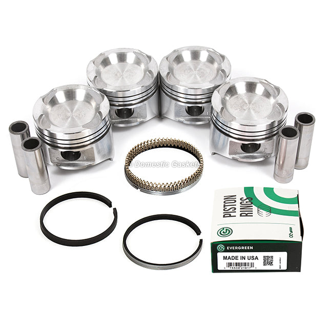 Pistons Bearings Rings Fit 88-92 Ford Probe Mazda 626 MX6 Turbo 2.2L F2-T