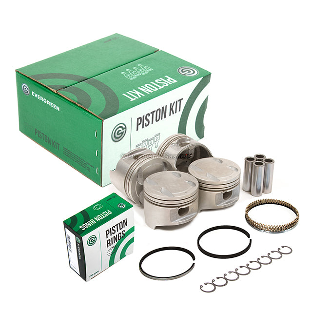 Pistons Bearings Rings Fit 91-98 Mazda Protege Miata Ford Escort 1.8 BP