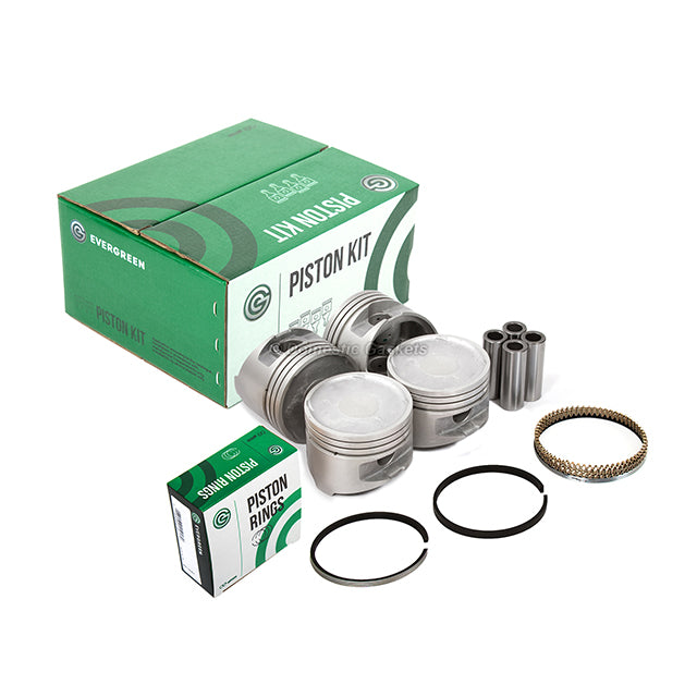Pistons Bearings Rings Fit 99-05 Hyundai Sonata Santa Fe Kia Optima 2.4 G4JS