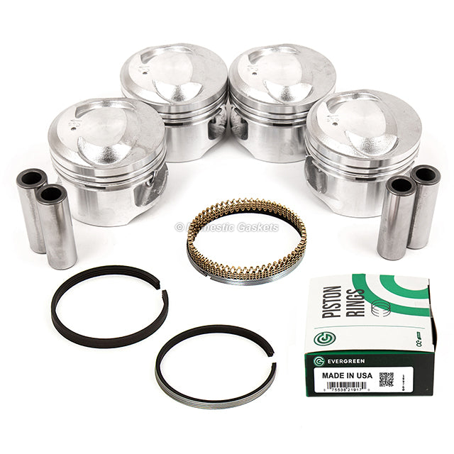 Pistons Main Rod Bearings Fit 97-04 Ford Focus Escort Mercury 2.0L SOHC VIN P