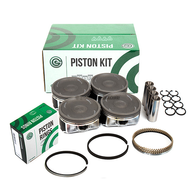 Pistons Bearings Rings Fit 04-10 Saab 9-2X Subaru Impreza 2.5L DOHC EJ255