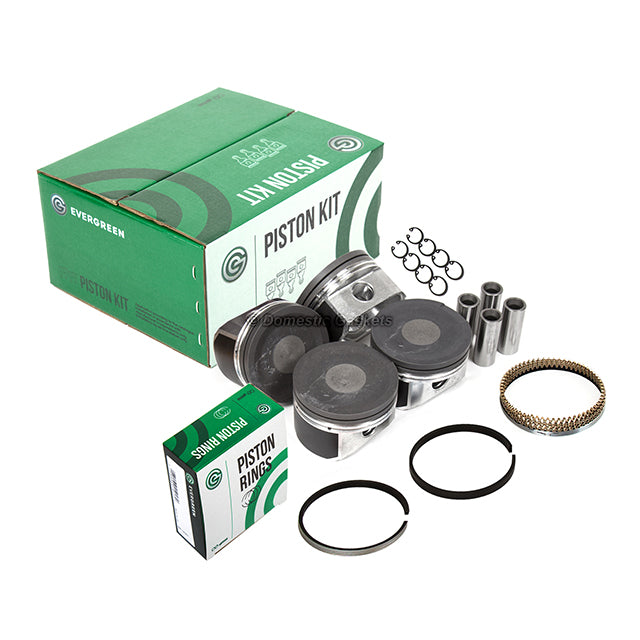 Pistons 19mm Wrist Pin Bearings Rings Fit 00-06 Volkswagen Audi Turbo 20V 1.8