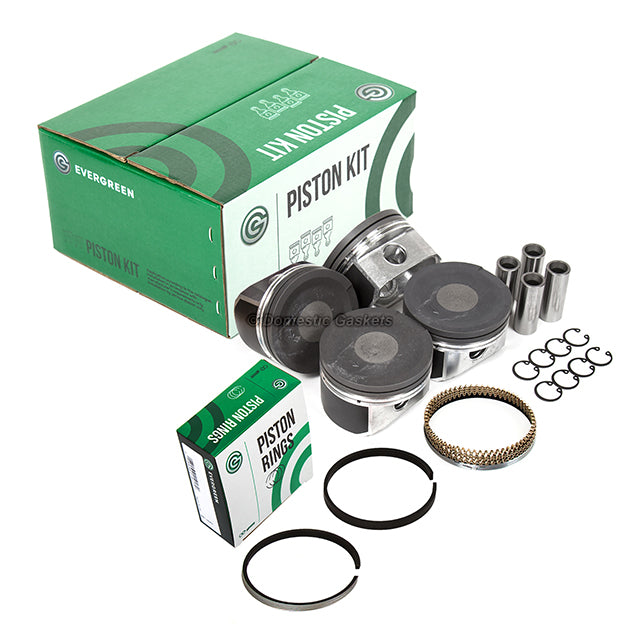 Pistons 20mm Wrist Pin Bearings Rings Fit 99-04 Volkswagen Audi Turbo 20V 1.8