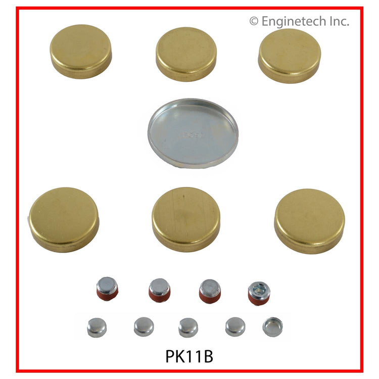 Enginetech Brass Engine Expansion Plug Kit - Part Number PK11B