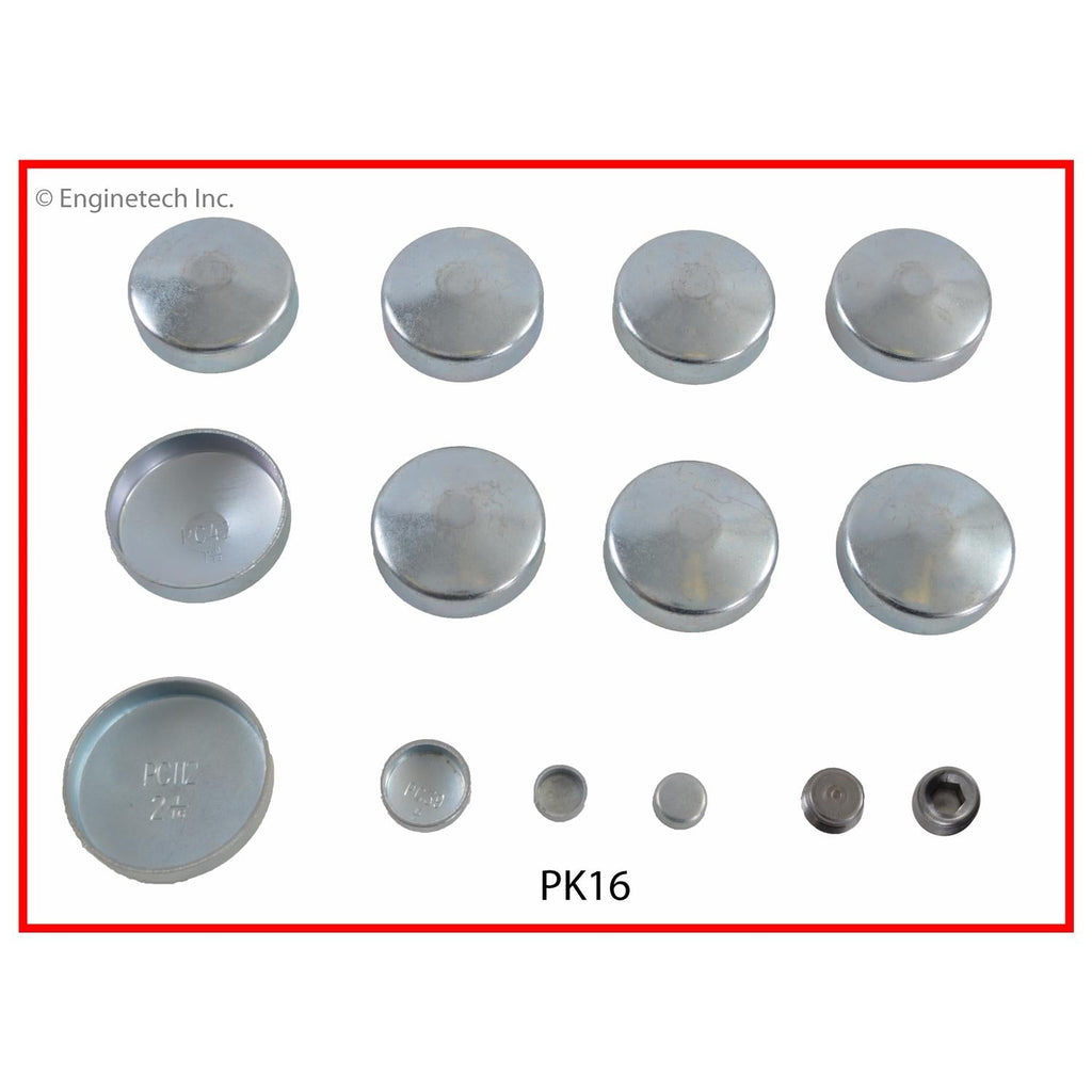 Enginetech PK16 Engine Expansion Plug Kit - Steel for Engine Rebuilding