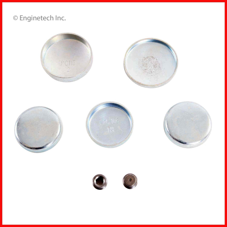 Enginetech PK181 Brass Engine Expansion Plug Kit for Dodge Dakota, Eagle Premier, Jeep CJ7