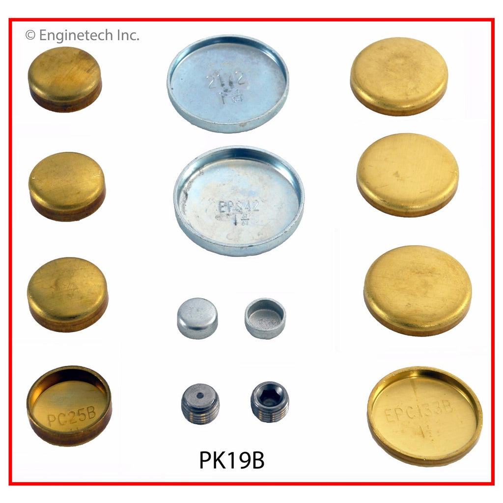 Enginetech PK19B Engine Expansion Plug Kit - Brass for Buick Century (1980-1987)